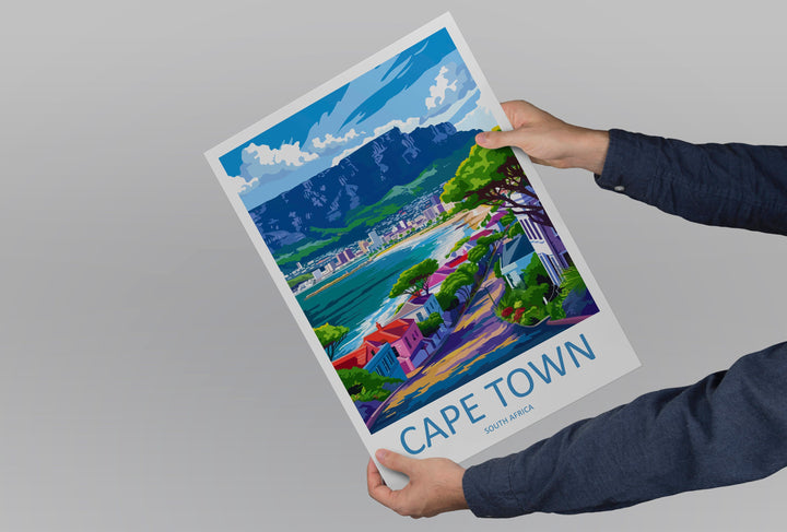 Cape Town Travel Print Wall Art Cape Town Wall Hanging Home Décor Cape Town Gift Art Lovers South Africa Art Print Cape Town Wall Décor Art