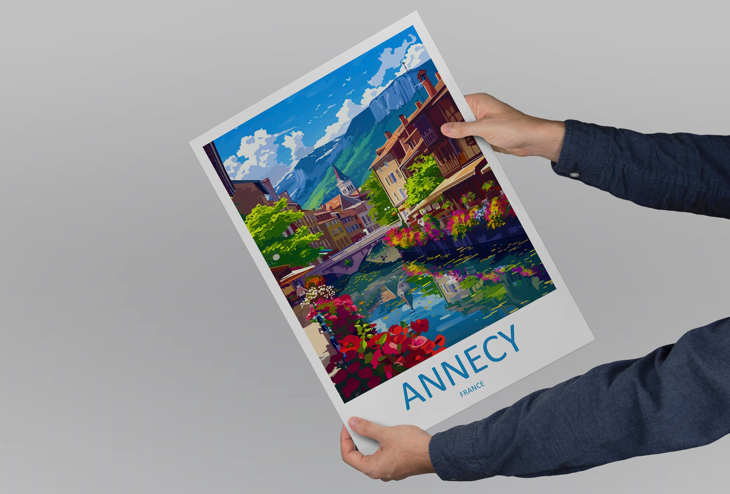 Annecy Travel Print Wall Art Annecy Wall Hanging Home Decoration Annecy Gift Art Lovers Wall Art Print Art Annecy Wall Hanging Poster Annecy