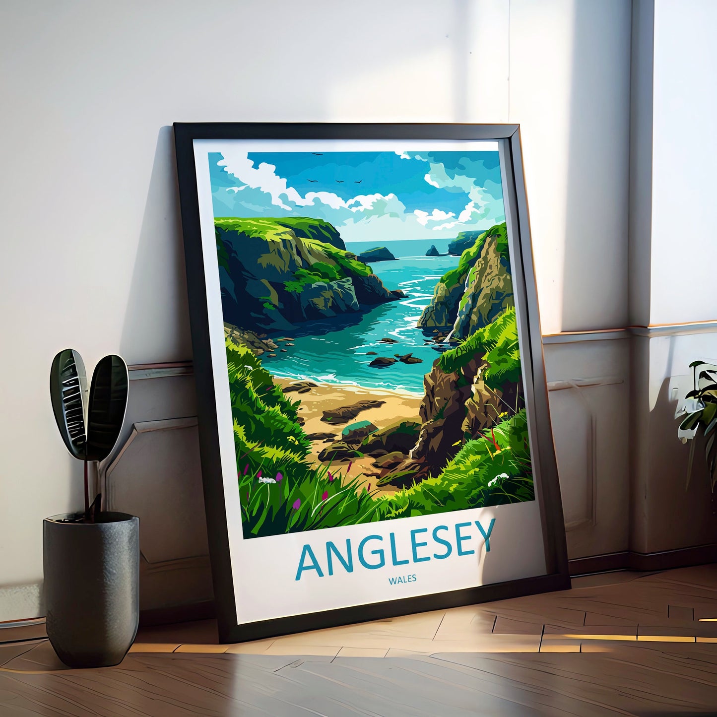 Anglesey Travel Print Wall Art Anglesey Wall Hanging Home Decoration Anglesey Gift Art Lovers Wall Art Print Art Anglesey Print Anglesey Art