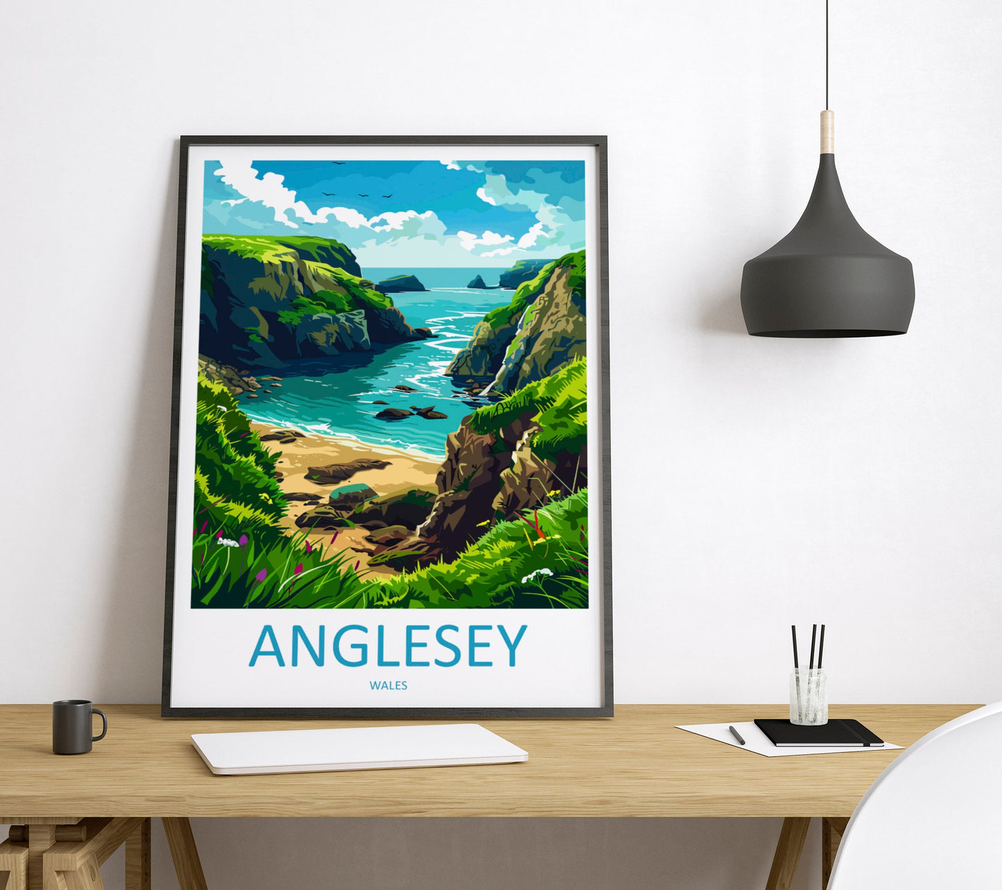 Anglesey Travel Print Wall Art Anglesey Wall Hanging Home Decoration Anglesey Gift Art Lovers Wall Art Print Art Anglesey Print Anglesey Art
