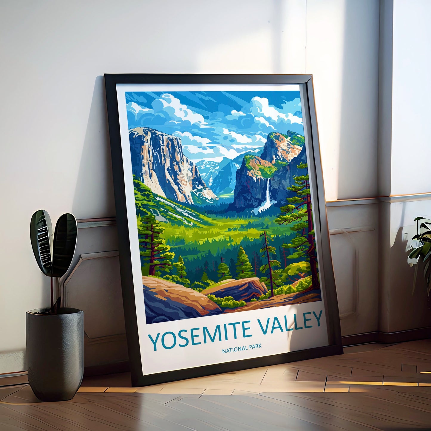 Yosemite Valley National Park Travel Print Wall Art Yosemite Valley Wall Hanging Home Décor Yosemite Valley Gift Art Lovers California Art