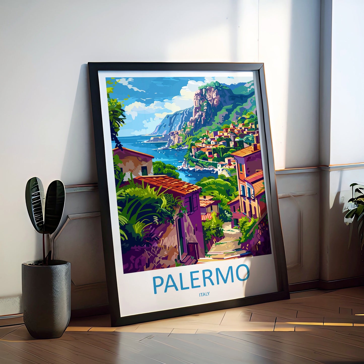Palermo Travel Print Palermo Sicily Home Décor Palermo Art Print Sicily Town Room Print For Sicily Gift Palermo Poster Wall Art For Italy