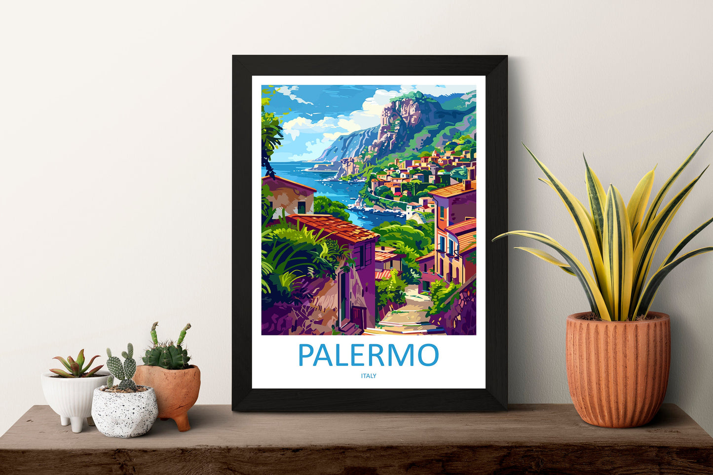 Palermo Travel Print Palermo Sicily Home Décor Palermo Art Print Sicily Town Room Print For Sicily Gift Palermo Poster Wall Art For Italy