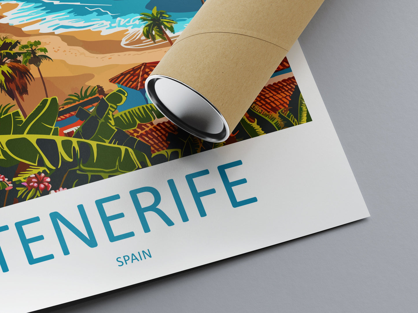 Tenerife Travel Print Wall Art Tenerife Wall Hanging Home Décor Tenerife Gift Art Lovers Spain Art Lover Gift Tenerife Print Spain Wall Art