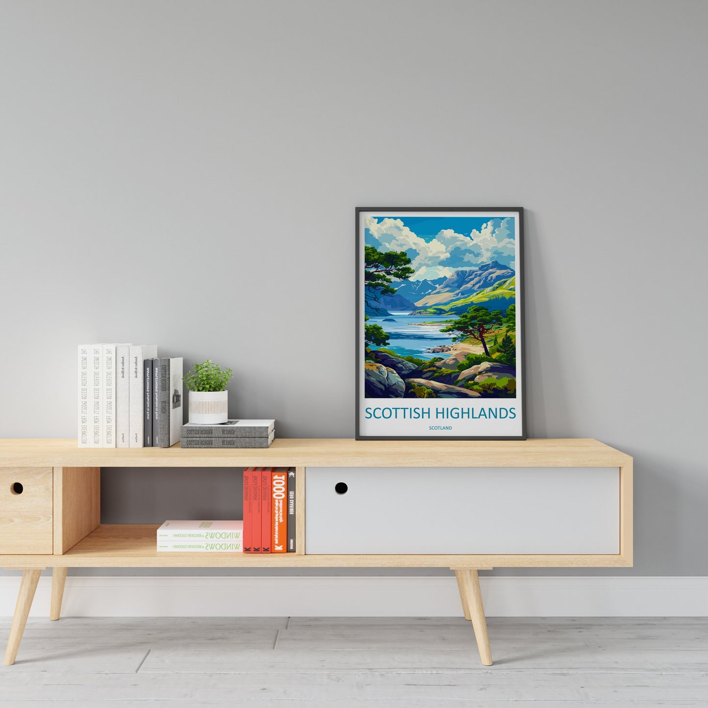 Scottish Highlands Travel Print Highlands Home Décor Scottish Highlands Art Print Highlands Wall Print For Scottish Gift For Scotland Wall
