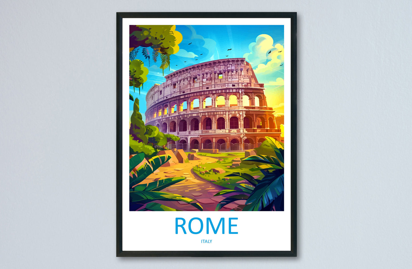 Rome Travel Print Wall Art Rome Wall Hanging Home Décor Rome Gift Art Lovers Italy Art Lover Gift Rome Print Italy Wall Art Decor
