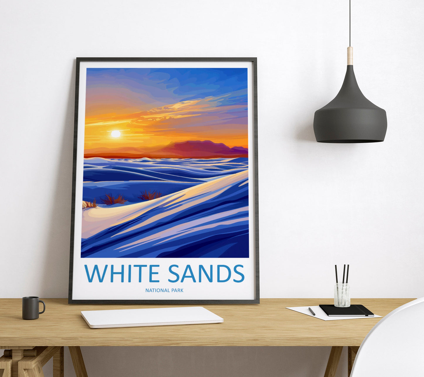 White Sands National Park Travel Print Wall Art White Sands National Park Wall Hanging Home Décor White Sands National Park Art Gift Poster