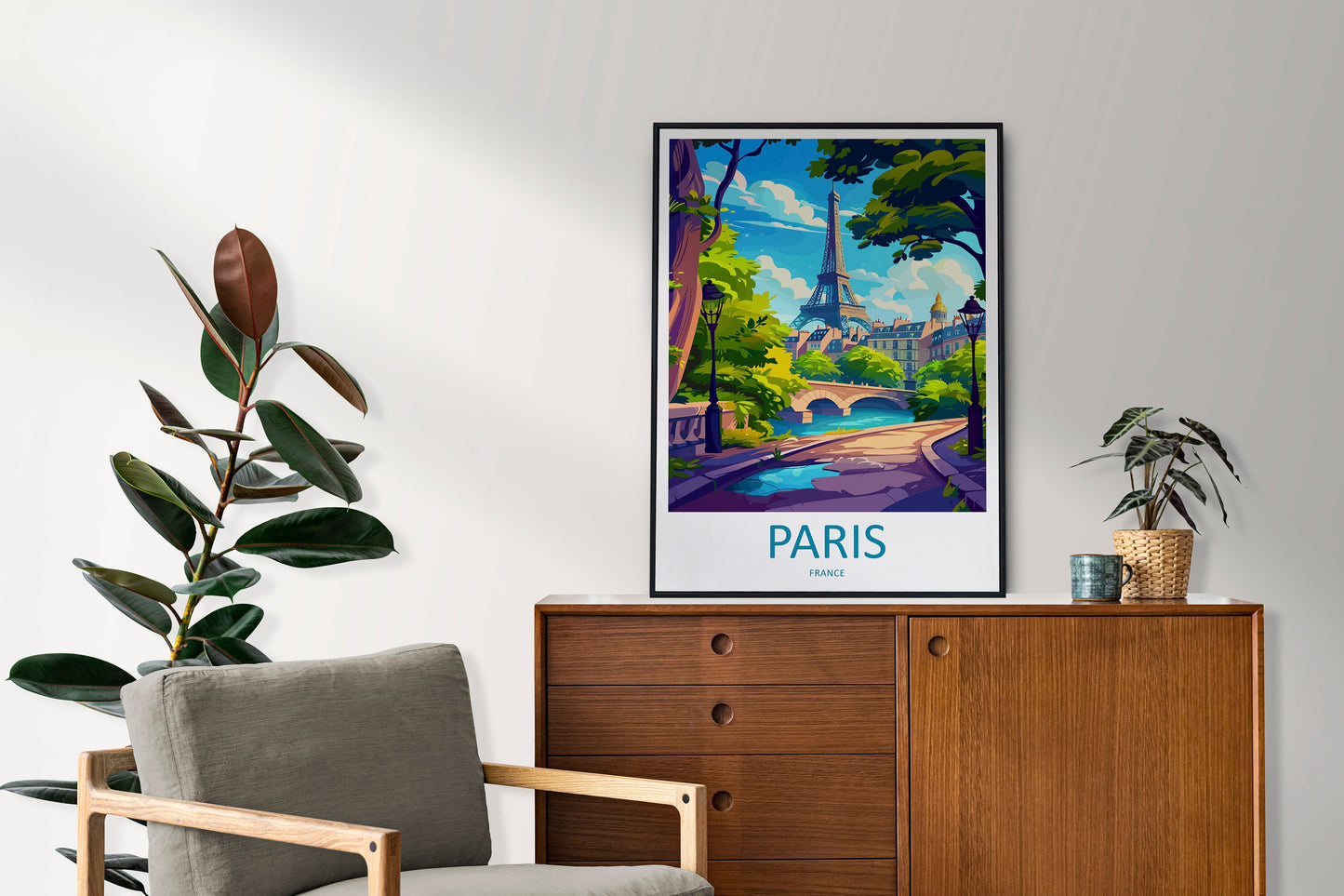 Paris Travel Print Wall Art Paris Wall Hanging Home Décor Paris Gift Art Lovers France Art Lover Gift Paris Print France Wall Art Décor