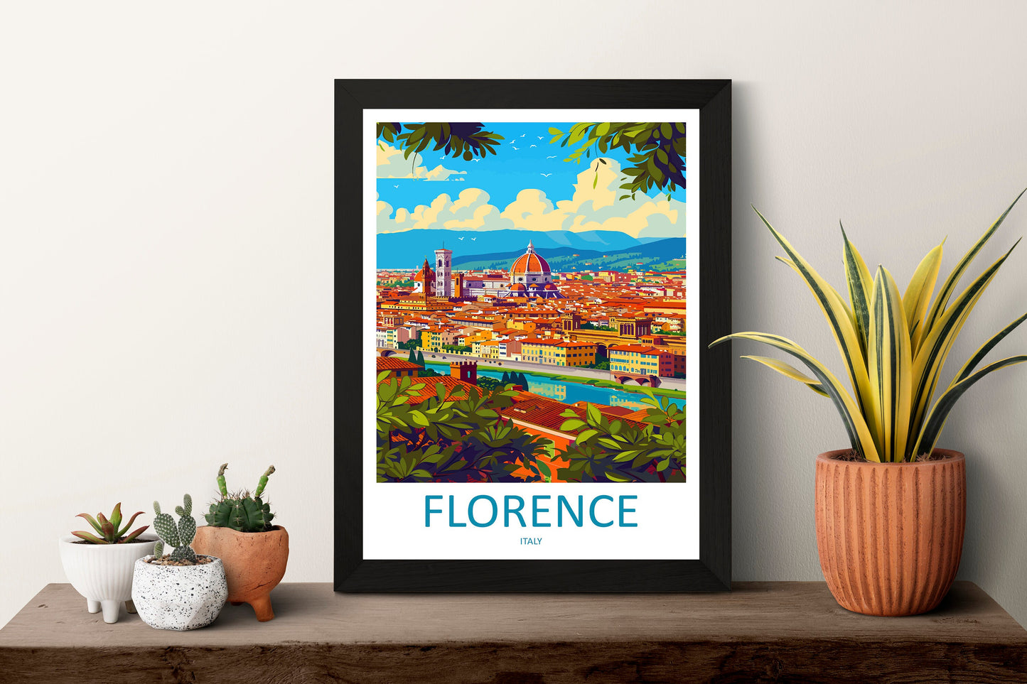 Florence Travel Print Wall Art Florence Italy Wall Hanging Home Decoration Florence Gift Art Lovers Wall Art Print Florence Italy Wall Print