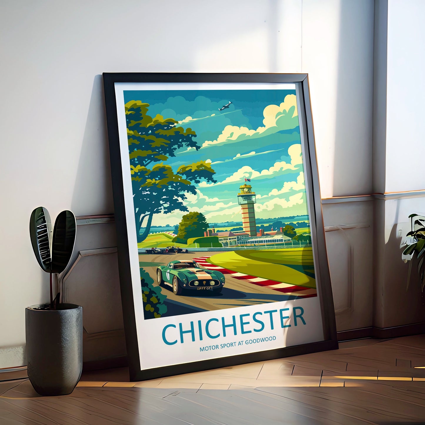 Chichester Motorsport At Goodwood Travel Print Wall Art Chichester Wall Hanging Home Décor Chichester Gift Art Lovers England Art Lover Gift