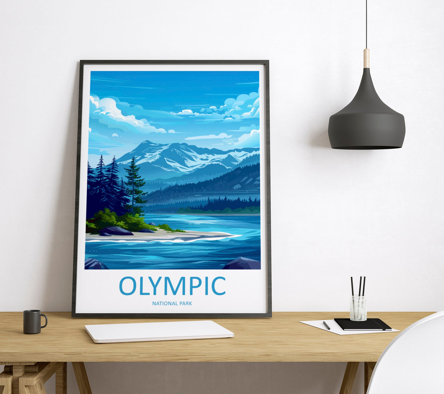 Olympic National Park Travel Print Wall Art Olympic National Park Wall Hanging Home Décor Olympic National Park Art Gift Poster