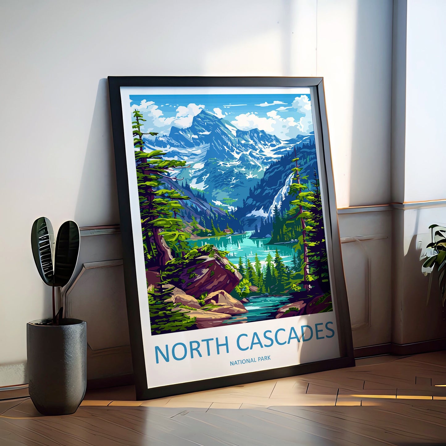 North Cascades National Park Travel Print Wall Art North Cascades National Park Wall Hanging Home Décor North Cascades National Park Gift
