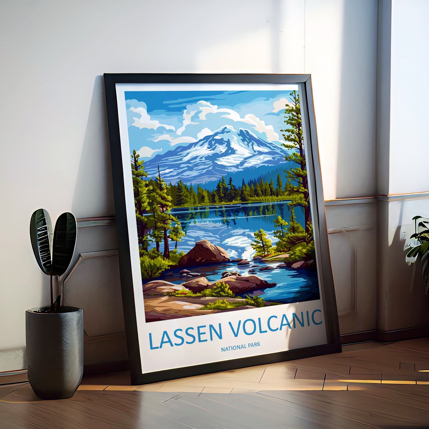 Lassen Volcanic National Park Travel Print Wall Art Lassen Volcanic Wall Hanging Home Décor Lassen Volcanic Gift Art Lovers California Art