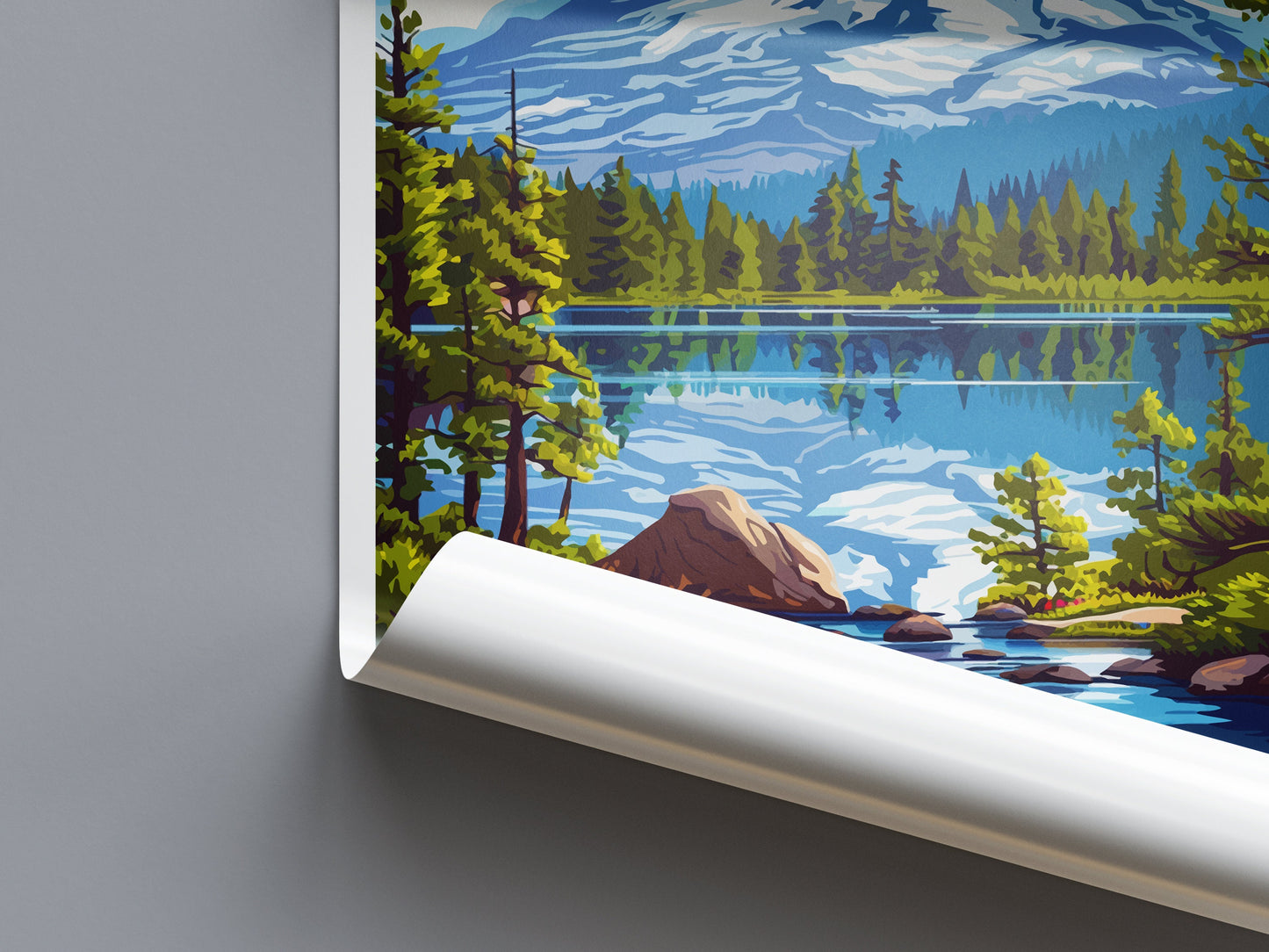 Lassen Volcanic National Park Travel Print Wall Art Lassen Volcanic Wall Hanging Home Décor Lassen Volcanic Gift Art Lovers California Art