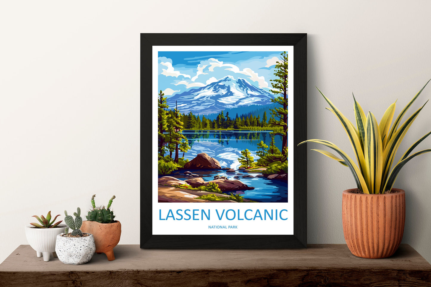 Lassen Volcanic National Park Travel Print Wall Art Lassen Volcanic Wall Hanging Home Décor Lassen Volcanic Gift Art Lovers California Art