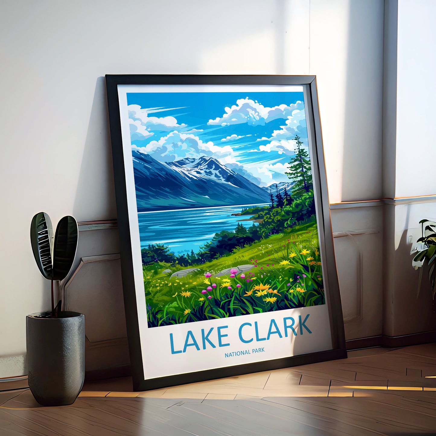 Lake Clark Travel Print Wall Art Lake Clark Wall Hanging Home Décor Lake Clark Gift Art Lovers Alaska Art Lover Gift Lake Clark Art
