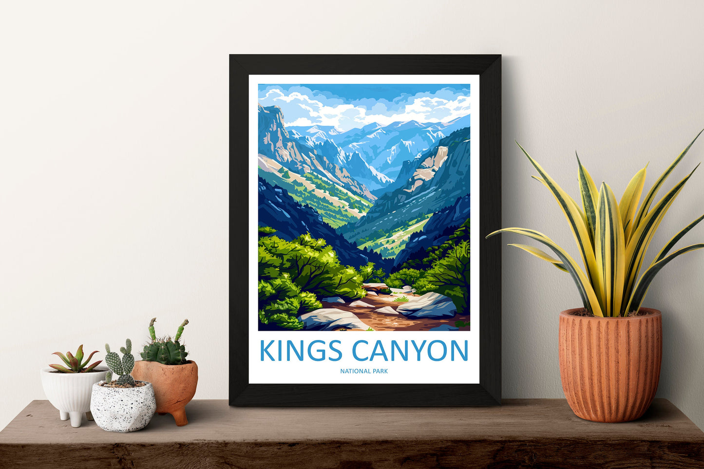 Kings Canyon National Park Travel Print Wall Art Kings Canyon National Park Wall Hanging Home Décor Kings Canyon National Park Gift Art