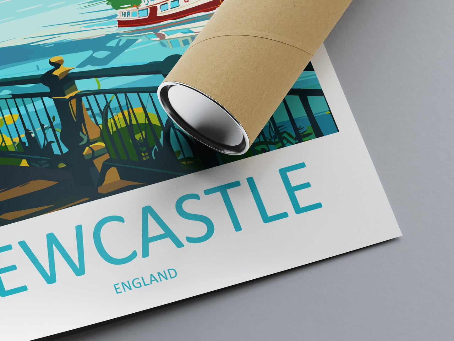 Newcastle Travel Print Wall Art Newcastle Wall Hanging Home Décor Newcastle Gift Art Lovers England Art Lover Gift Newcastle City Art Print