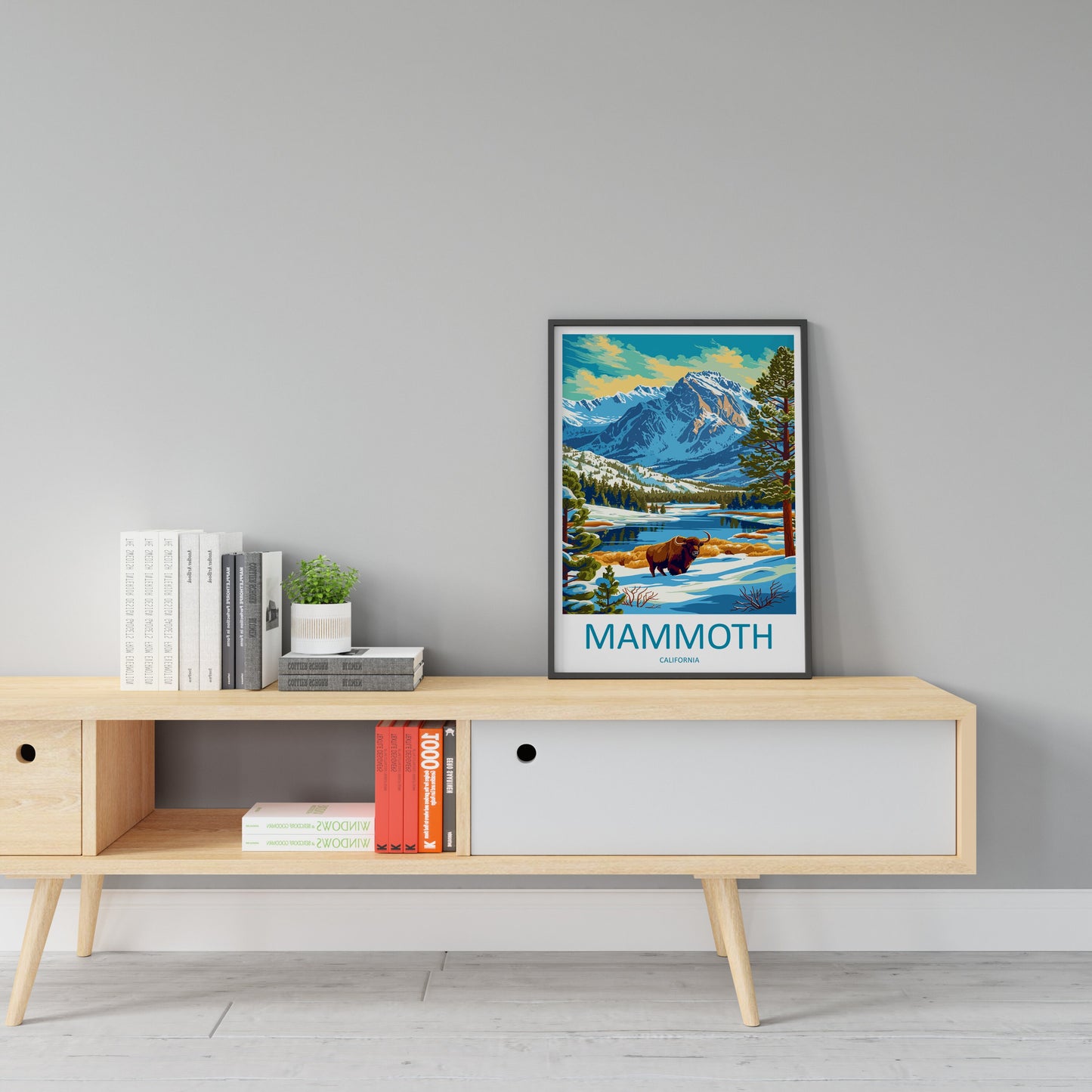Lake Mammoth Travel Print Wall Art Lake Mammoth Wall Hanging Home Décor Lake Mammoth Gift Art Lovers California Art Lover Gift