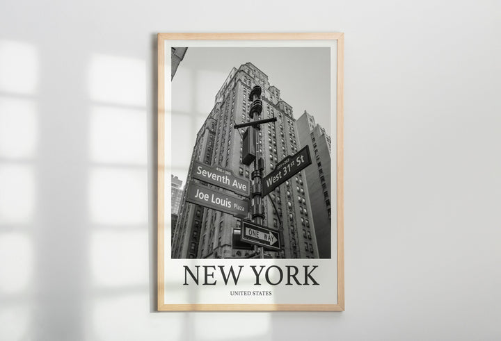 New York Sign Photo Print of New York Travel Photo Hanging Decor Photo Travel Art Gift For Travel Artwork Wall Art Framed Photo Travel Print