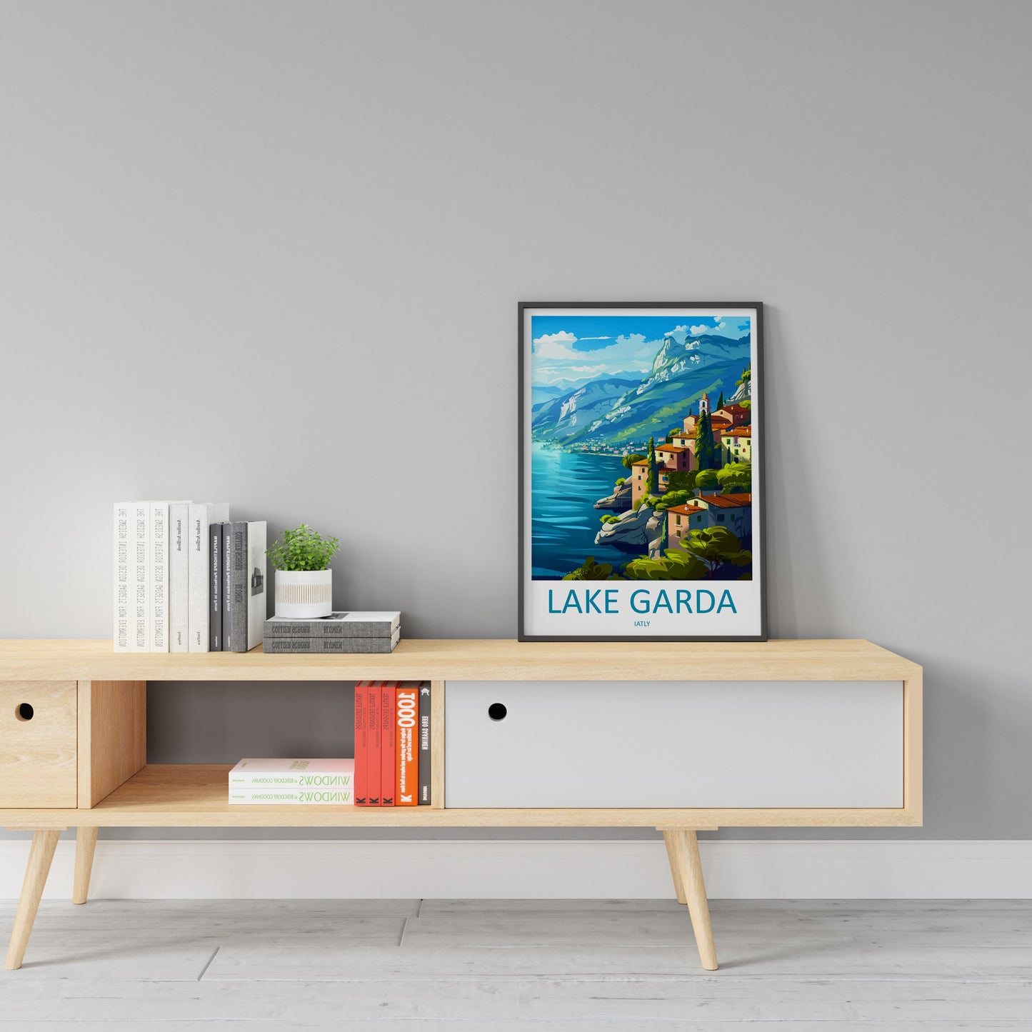 Lake Garda Travel Print Wall Art Lake Garda Wall Hanging Home Decoration Lake Garda Gift Art Lovers Wall Art Print Art Lake Garda Travel Art