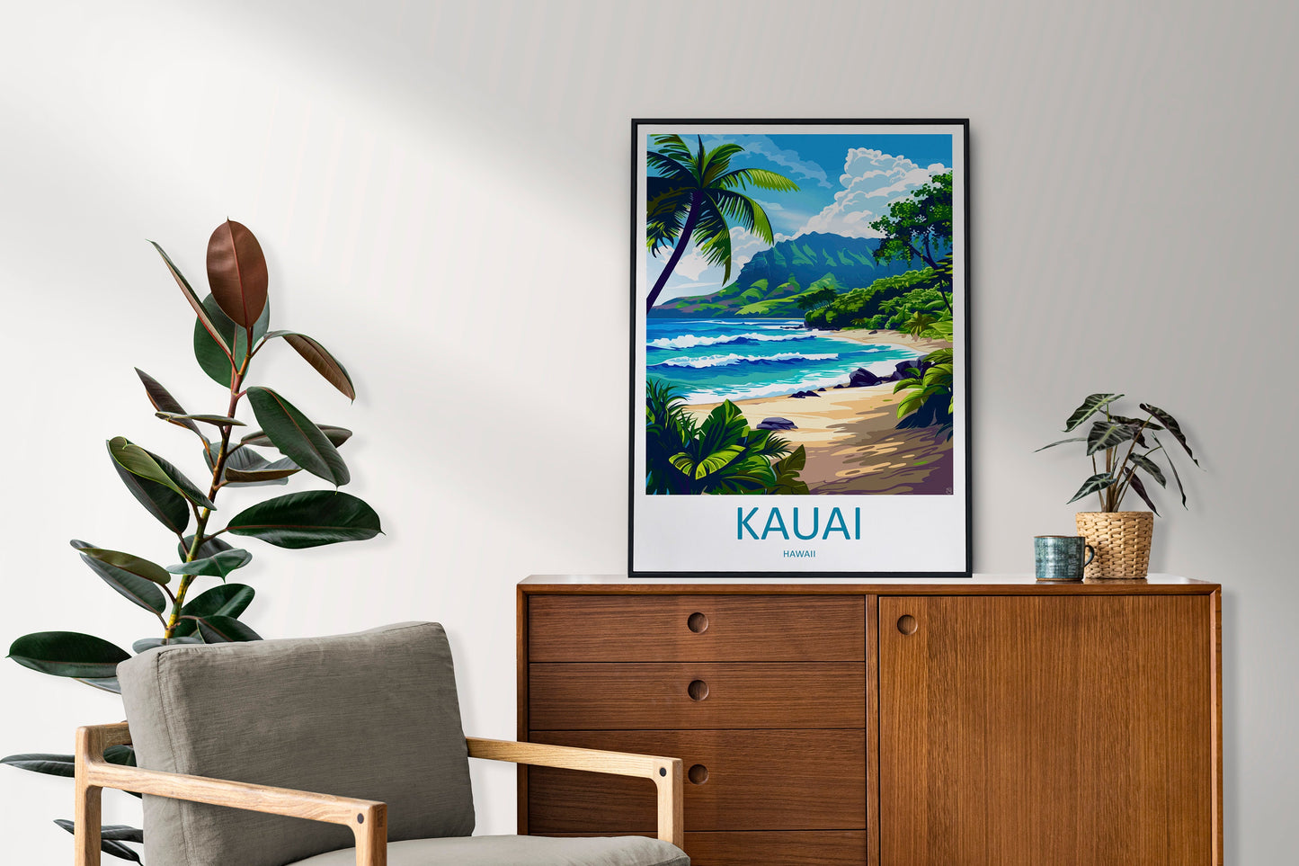 Kauai Travel Print Wall Art Kauai Wall Hanging Home Décor Kauai Gift Art Lovers Hawaii Art Lover Gift Print Artwork