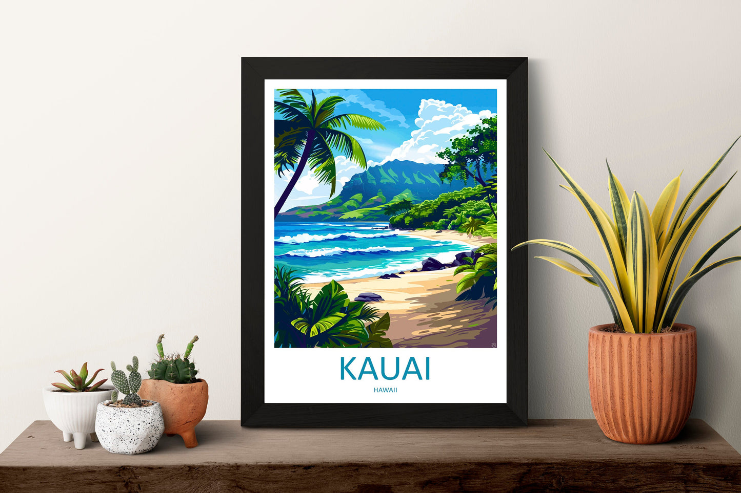 Kauai Travel Print Wall Art Kauai Wall Hanging Home Décor Kauai Gift Art Lovers Hawaii Art Lover Gift Print Artwork