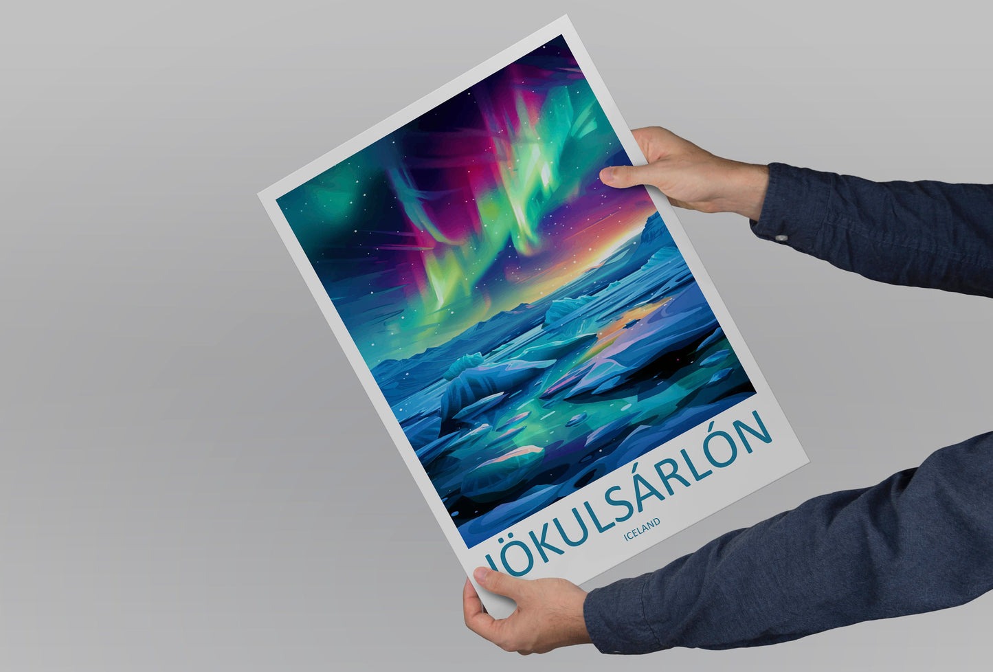 Jokulsarlon Travel Print Wall Art Jokulsarlon Wall Hanging Home Décor Jokulsarlon Gift Art Lovers Iceland Art Lover Gift Jokulsarlon Print