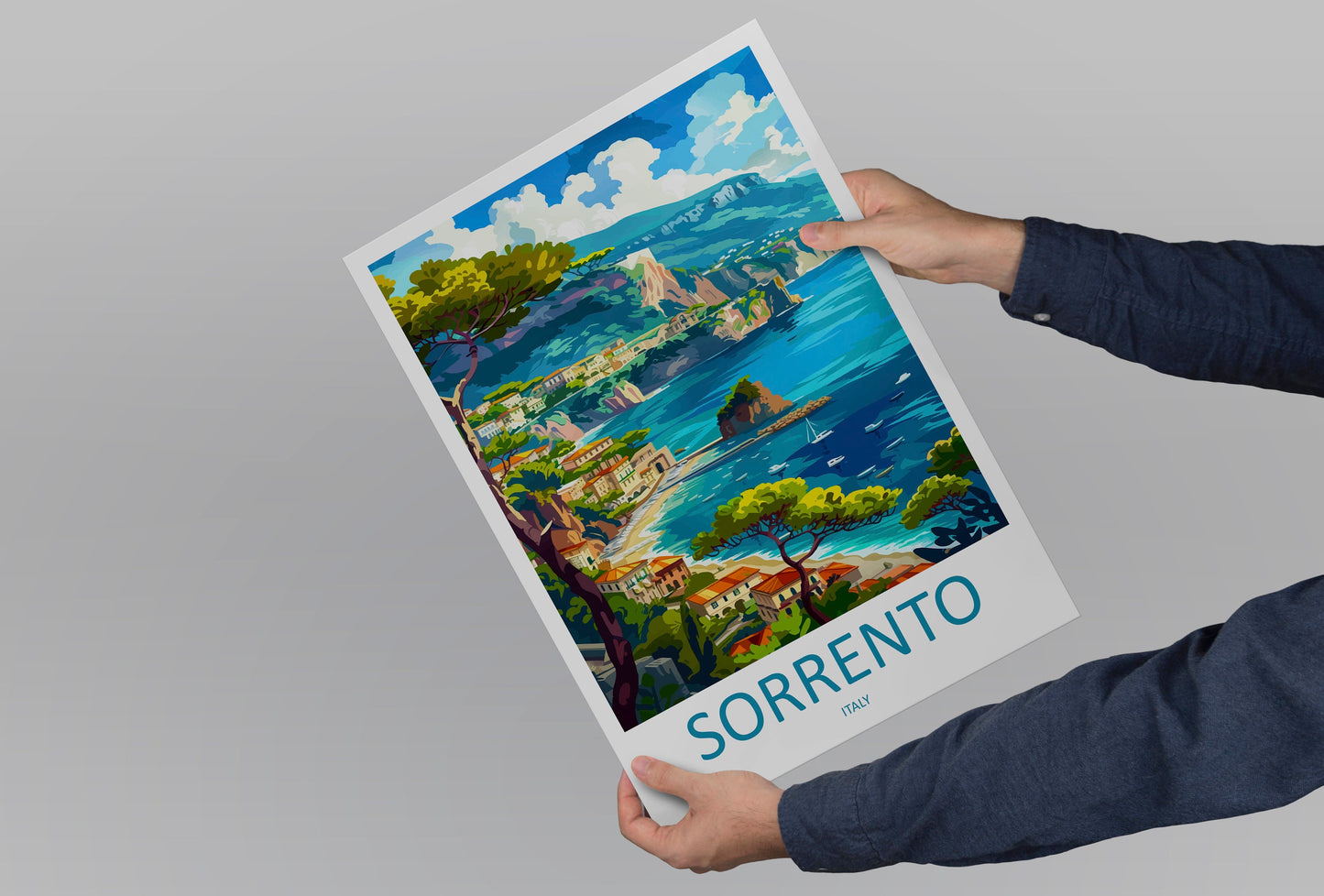 Sorrento Travel Print Wall Art Sorrento Wall Hanging Home Décor Sorrento Gift Art Lovers Italy Art Lover Gift Sorrento Print Sorrento Art