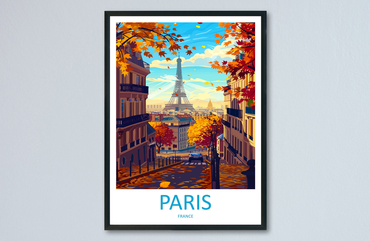 Paris Travel Print Wall Art Paris Wall Hanging Home Décor Paris Gift Art Lovers France Art Lover Gift Paris Print France Wall Art Décor