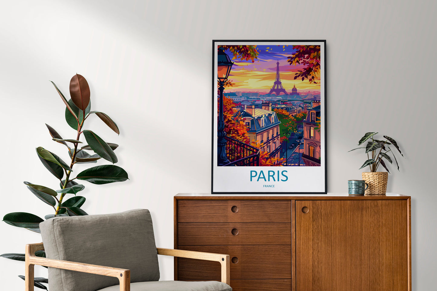 Paris Travel Print Wall Art Paris Wall Hanging Home Décor Paris Gift Art Lovers France Art Lover Gift Paris Print France Wall Art Décor