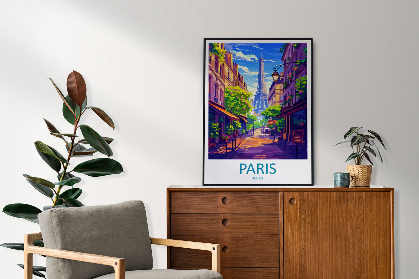 Paris Travel Print Wall Art Paris Wall Hanging Home Décor Paris Gift Art Lovers France Art Lover Gift Paris Print France Wall Art Décor