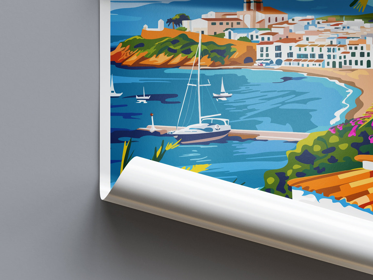 Ibiza Travel Print Wall Art Ibiza Wall Hanging Home Décor Ibiza Gift Art Lovers Spain Art Lover Gift Ibiza Wall Décor Ibiza Spain Print