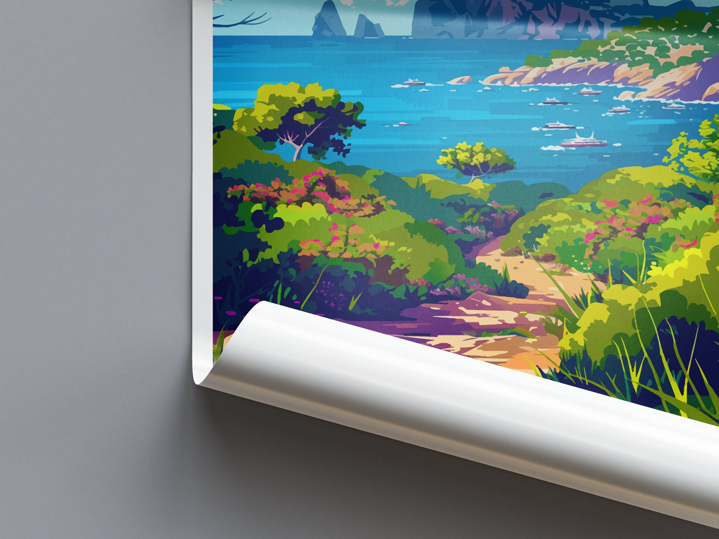 Ibiza Travel Print Wall Art Ibiza Wall Hanging Home Décor Ibiza Gift Art Lovers Spain Art Lover Gift Ibiza Wall Décor Ibiza Spain Print