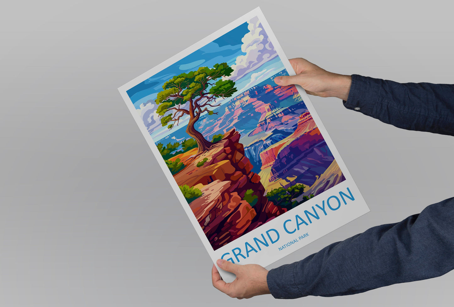 Grand Canyon National Park Travel Print Wall Art Grand Canyon Wall Hanging Home Décor Grand Canyon Gift Art Lovers Arizona Art Lover Gift