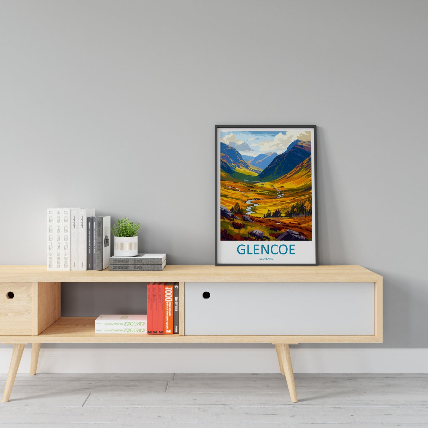 Glencoe Travel Print Wall Art Glencoe Wall Hanging Home Décor Glencoe Gift Art Lovers Scotland Art Lover Gift Glencoe Travel Artwork
