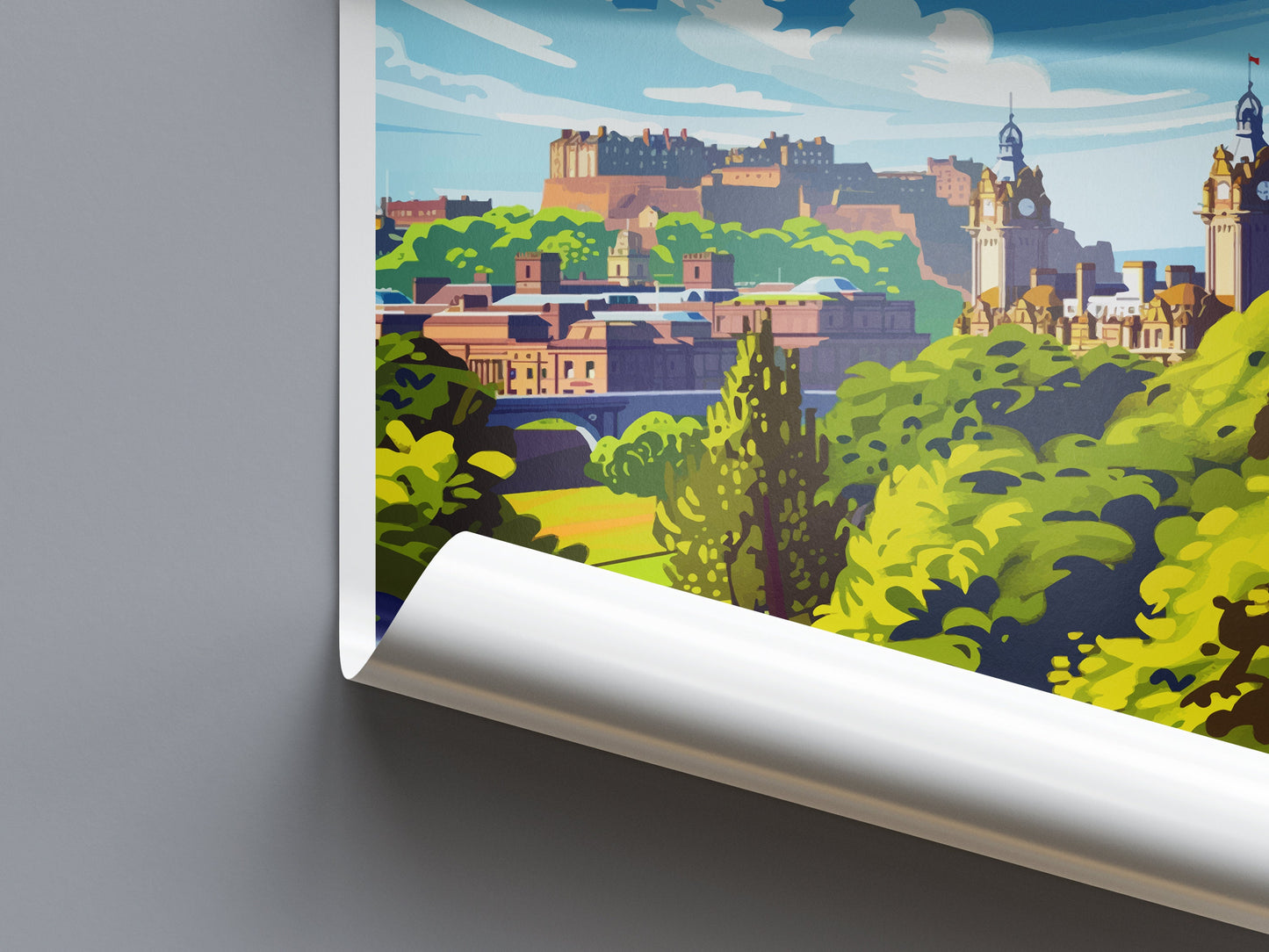 Edinburgh Cityscape Print Edinburgh Home Decor European City Art Print Edinburgh Wall Art Scotland Enthusiast Gift Wall Hanging Edinburgh