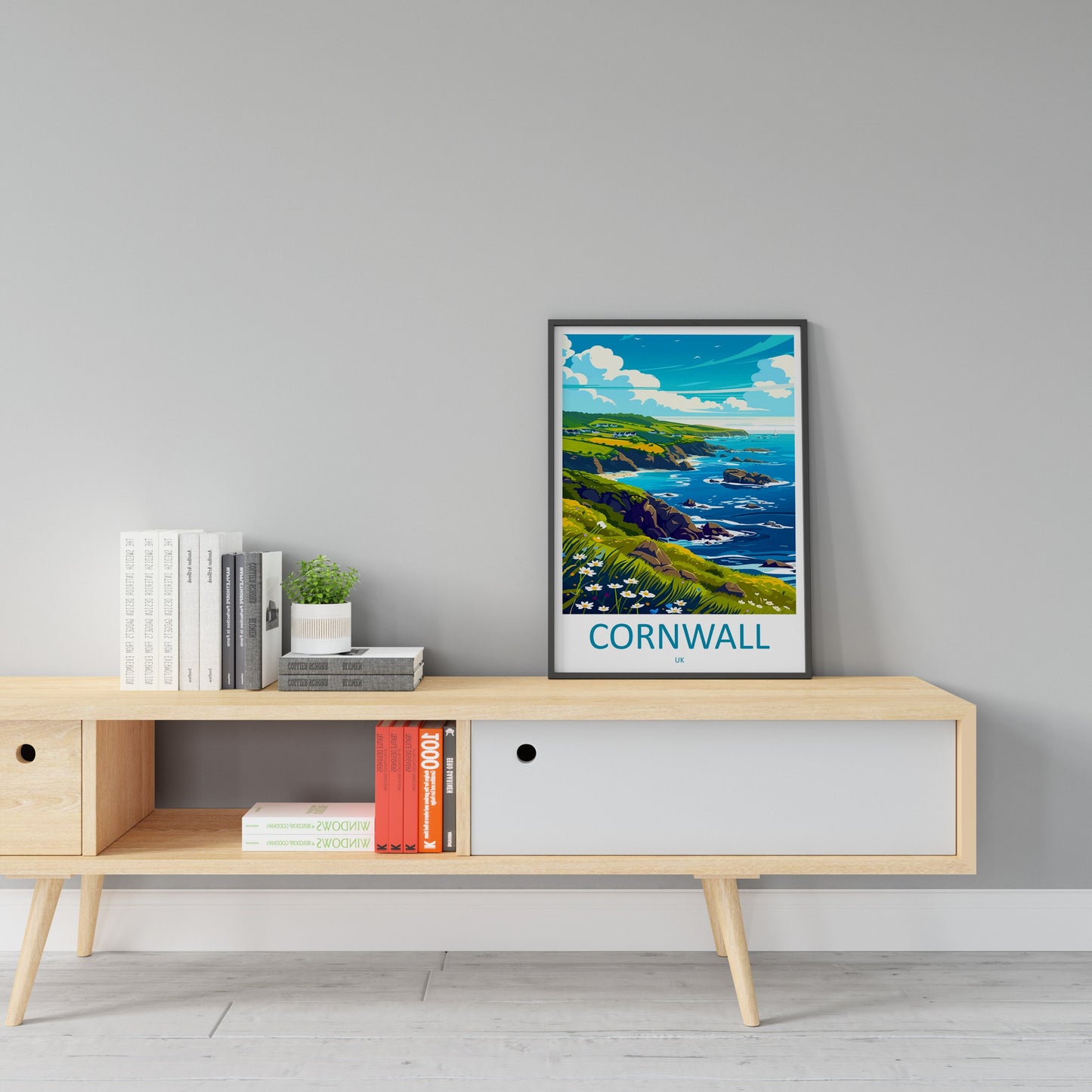 Cornwall Travel Print Wall Art Cornwall Wall Hanging Home Decoration Cornwall Gift Art Lovers Wall Art Print Art Cornwall Print Cornwall Art