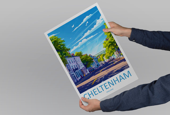 Cheltenham Travel Print Wall Art Cheltenham Wall Hanging Home Décor Cheltenham Gift Art Lovers England Art Lover Gift Cheltenham Art