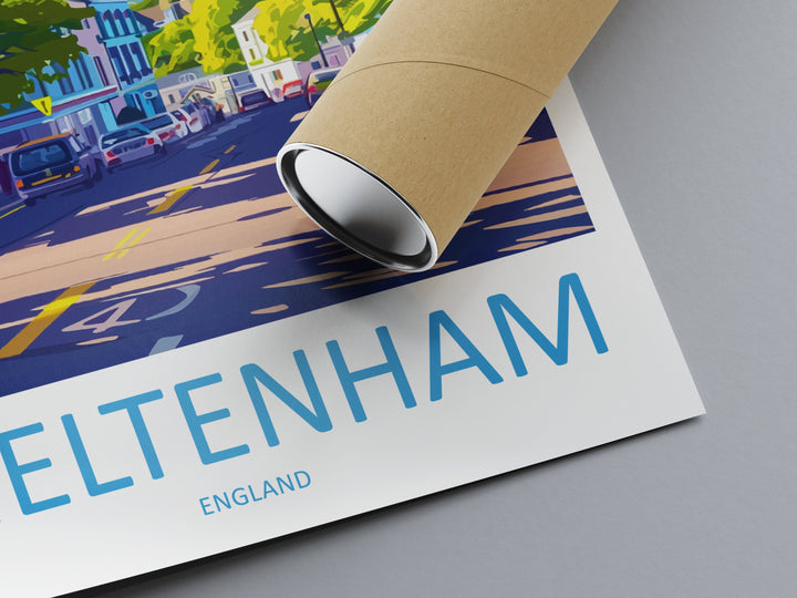 Cheltenham Travel Print Wall Art Cheltenham Wall Hanging Home Décor Cheltenham Gift Art Lovers England Art Lover Gift Cheltenham Art