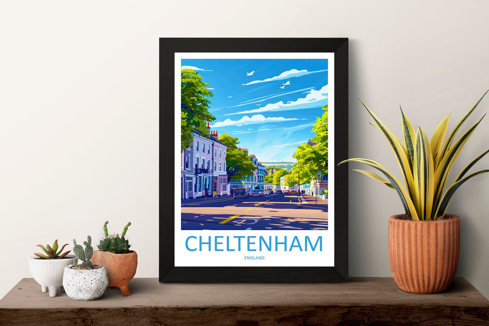 Cheltenham Travel Print Wall Art Cheltenham Wall Hanging Home Décor Cheltenham Gift Art Lovers England Art Lover Gift Cheltenham Art