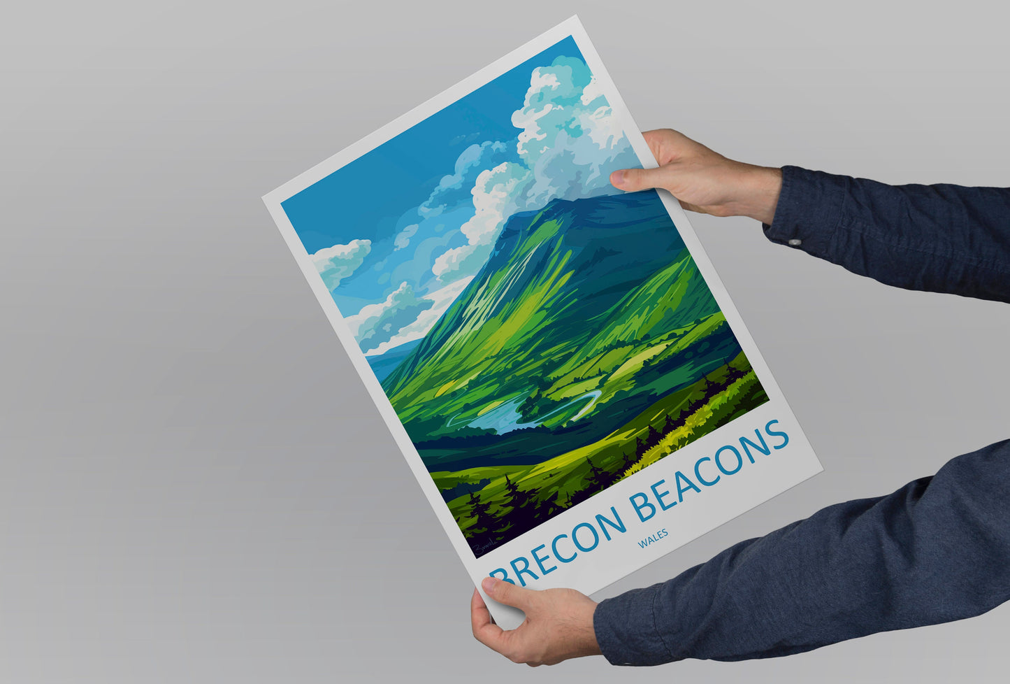 Brecon Beacons Print Brecon Beacons Home Decor Landscape Art Print Brecon Beacons Wall Nature Enthusiast Gift Wall Hanging Brecon Beacons
