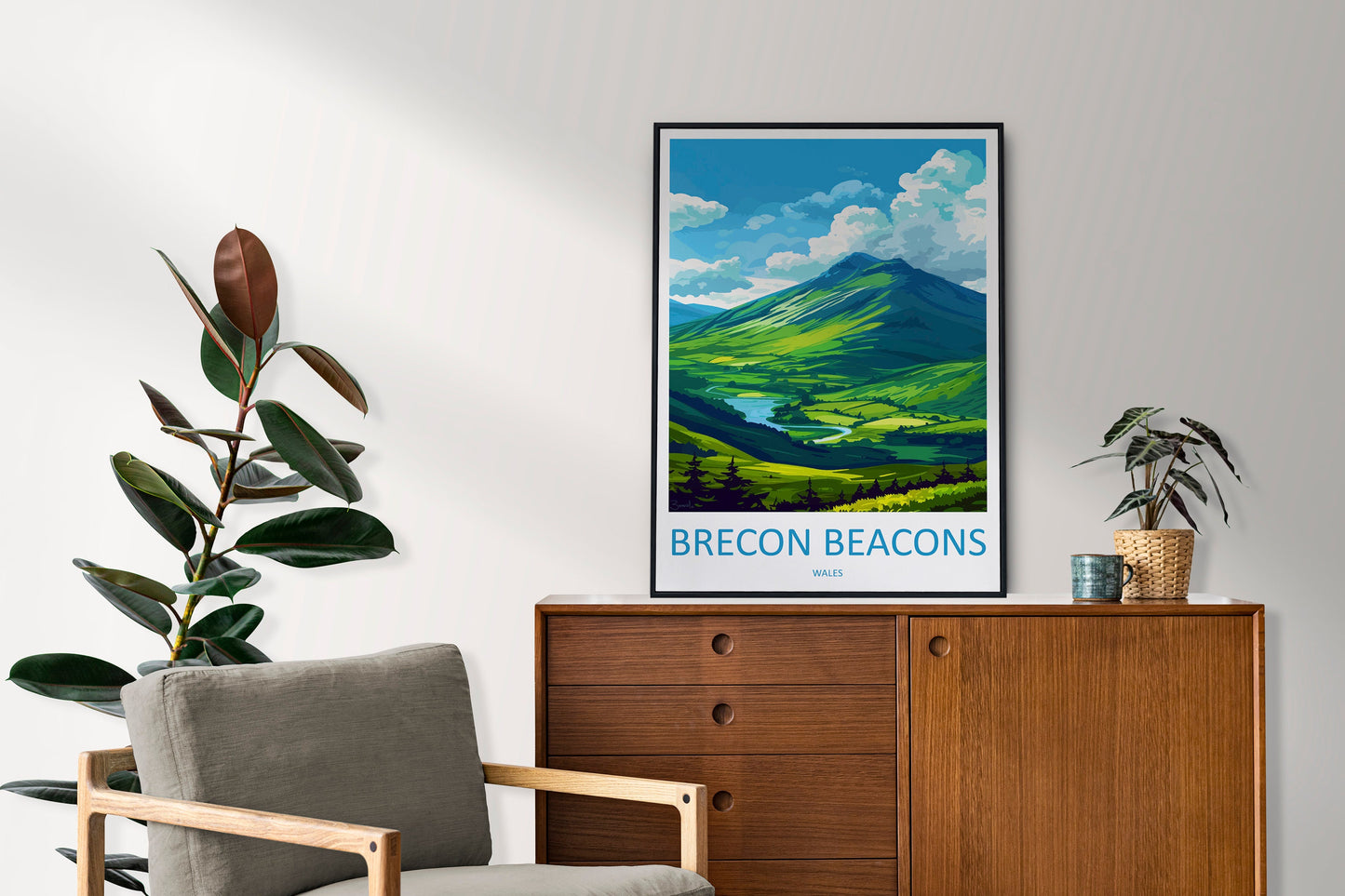 Brecon Beacons Print Brecon Beacons Home Decor Landscape Art Print Brecon Beacons Wall Nature Enthusiast Gift Wall Hanging Brecon Beacons