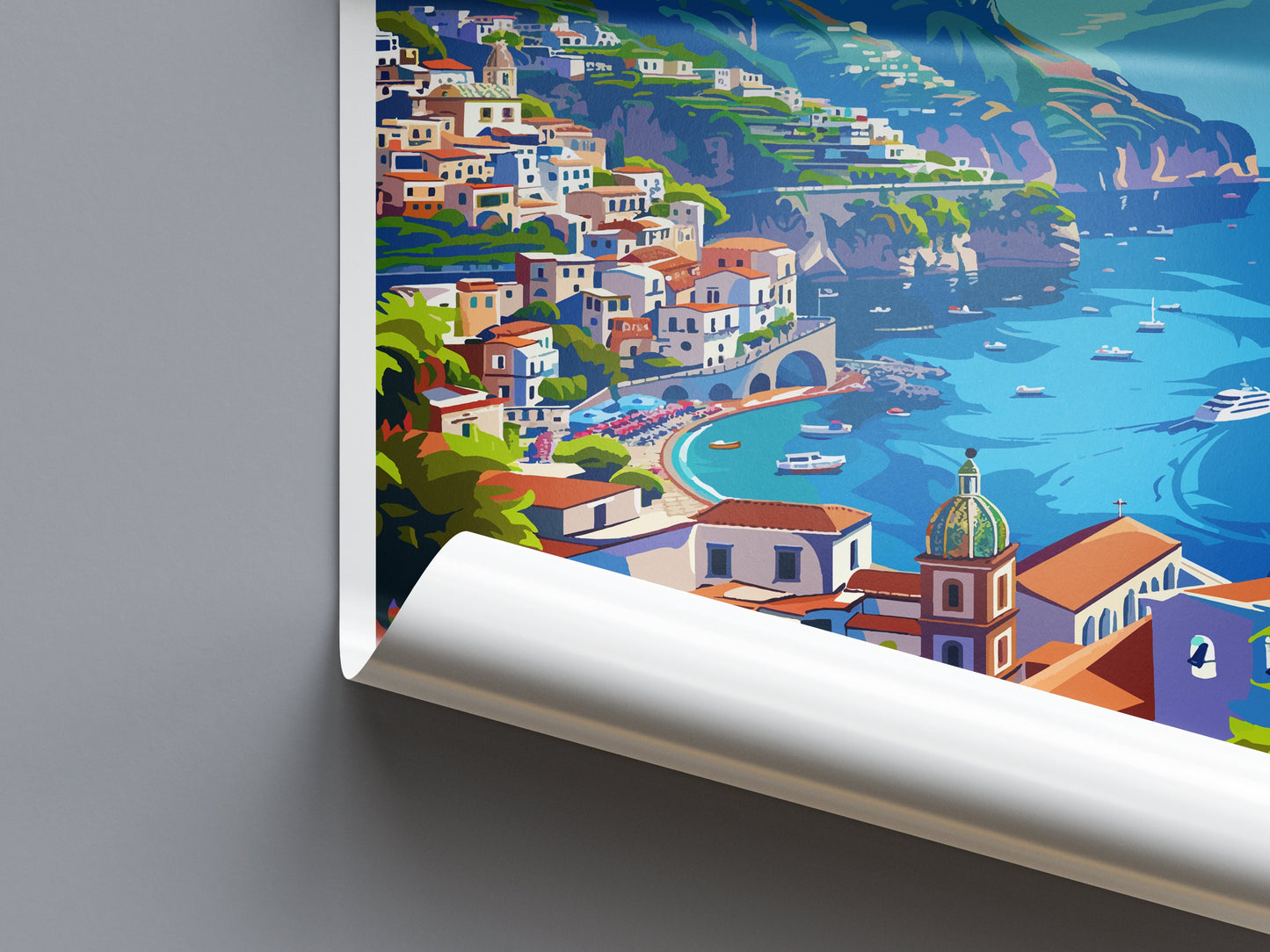 Amalfi Travel Print Wall Art Amalfi Wall Hanging Home Décor Amalfi Gift Art Lovers Italy Art Lover Gift Amalfi Print Amalfi Travel Gift Art