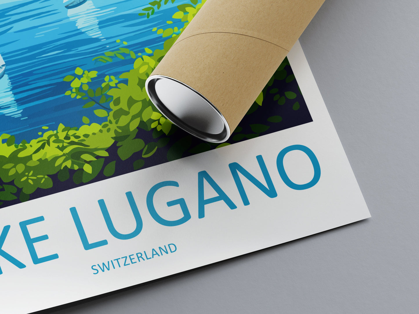 Lake Lugano Travel Print Wall Art Lake Lugano Wall Hanging Home Décor Lake Lugano Gift Art Lovers Switzerland Art Lover Gift Lugano Travel