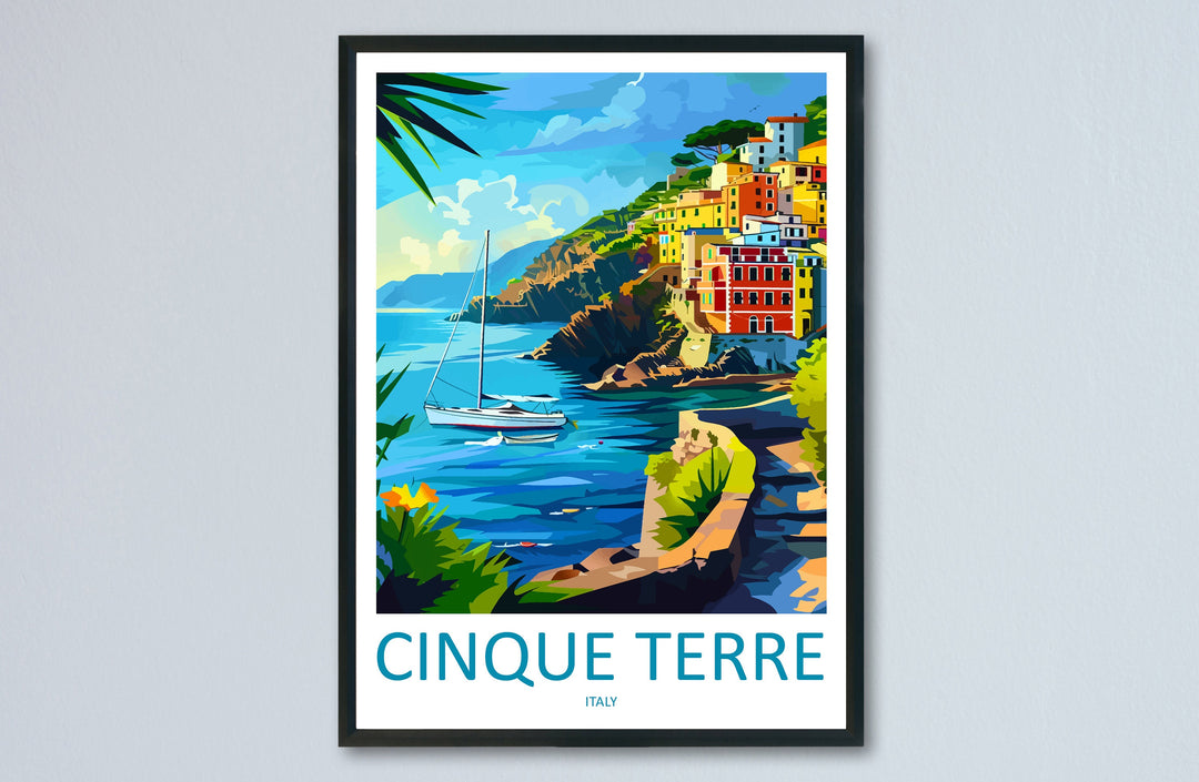Cinque Terre Travel Print Wall Art Cinque Terre Italy Wall Hanging Home Decoration Cinque Terre Gift Art Lovers Wall Art Print Patmos Italy