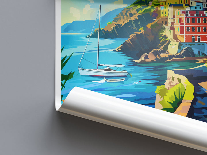 Cinque Terre Travel Print Wall Art Cinque Terre Italy Wall Hanging Home Decoration Cinque Terre Gift Art Lovers Wall Art Print Patmos Italy