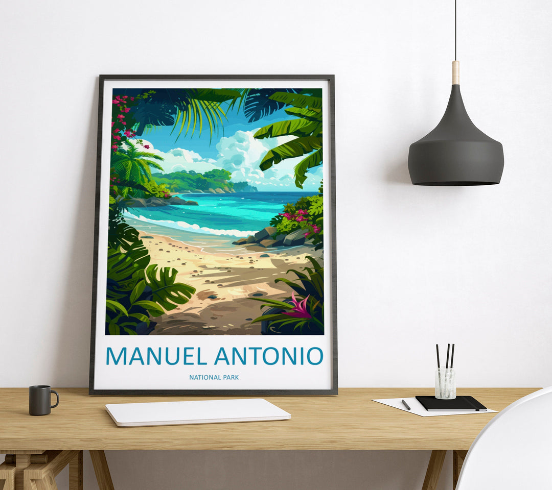 Manuel Antonio Park Travel Print Wall Art Manuel Antonio Wall Hanging Home Décor Costa Rica Gift Art Lovers Wall Art Manuel Antonio Print