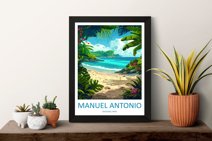 Manuel Antonio Park Travel Print Wall Art Manuel Antonio Wall Hanging Home Décor Costa Rica Gift Art Lovers Wall Art Manuel Antonio Print