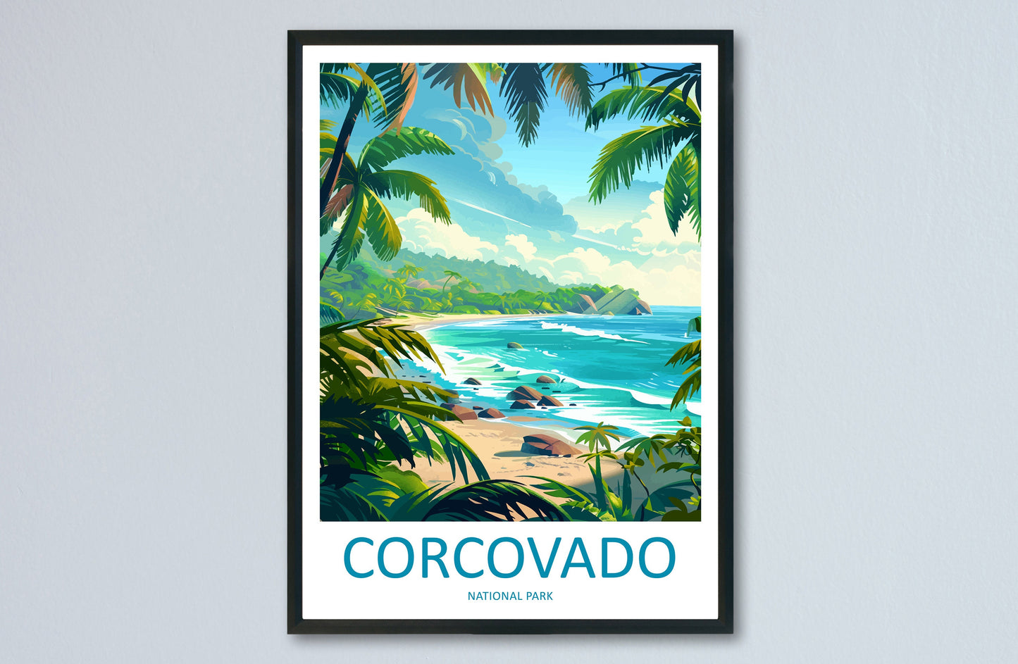 Corcovado National Park Travel Print Wall Art Corcovado Park Wall Hanging Home Décor Corcovado National Park Gift Art Costa Rica